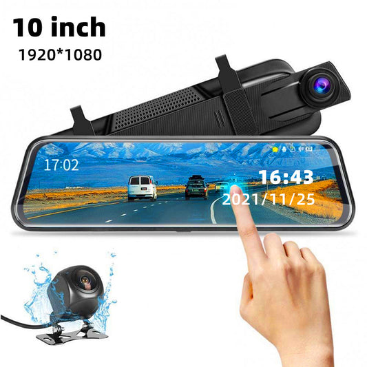 Dual View Recording Rear View Mirror Dash Cam