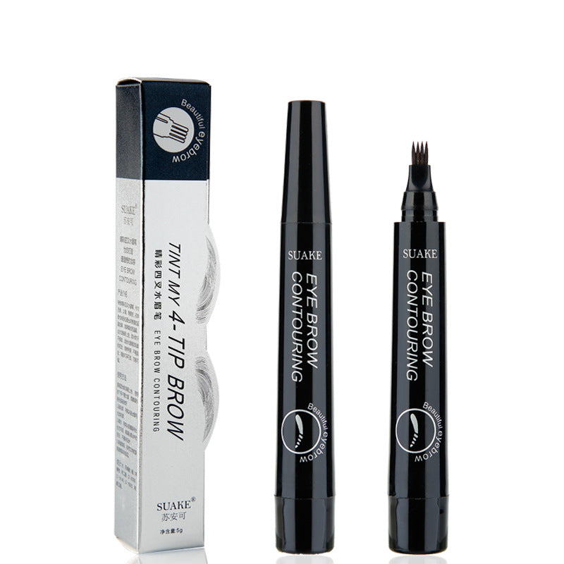 Four-Head Eyebrow Pencil Liquid Eyebrow Pencil Very Finely Sculpted Eyebrow Pencil 4-Head Eyebrow Pencil Waterproof And Long-Lasting Four-Pronged Eyebrow Pencil