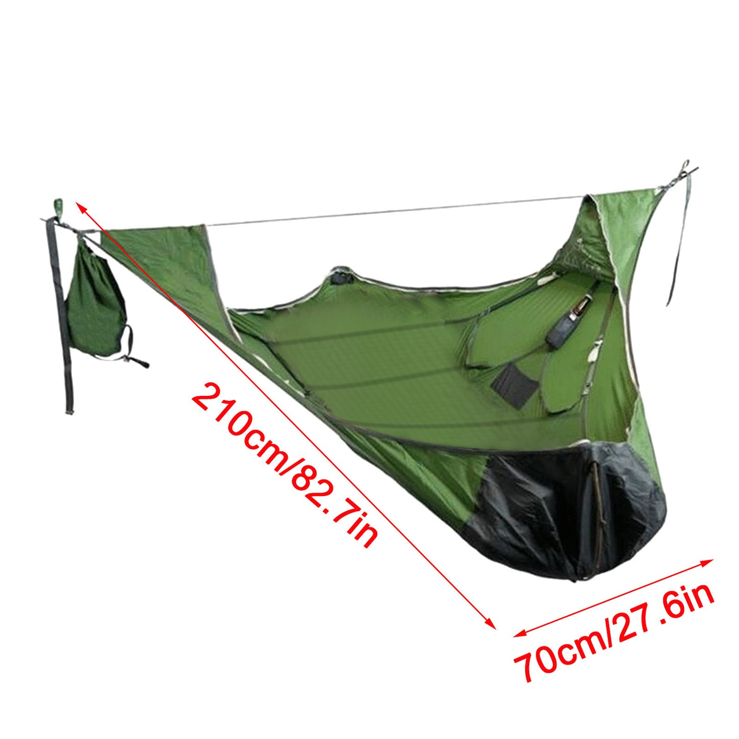 Suspension Kit Outdoor Camping Hammock with Bug Net