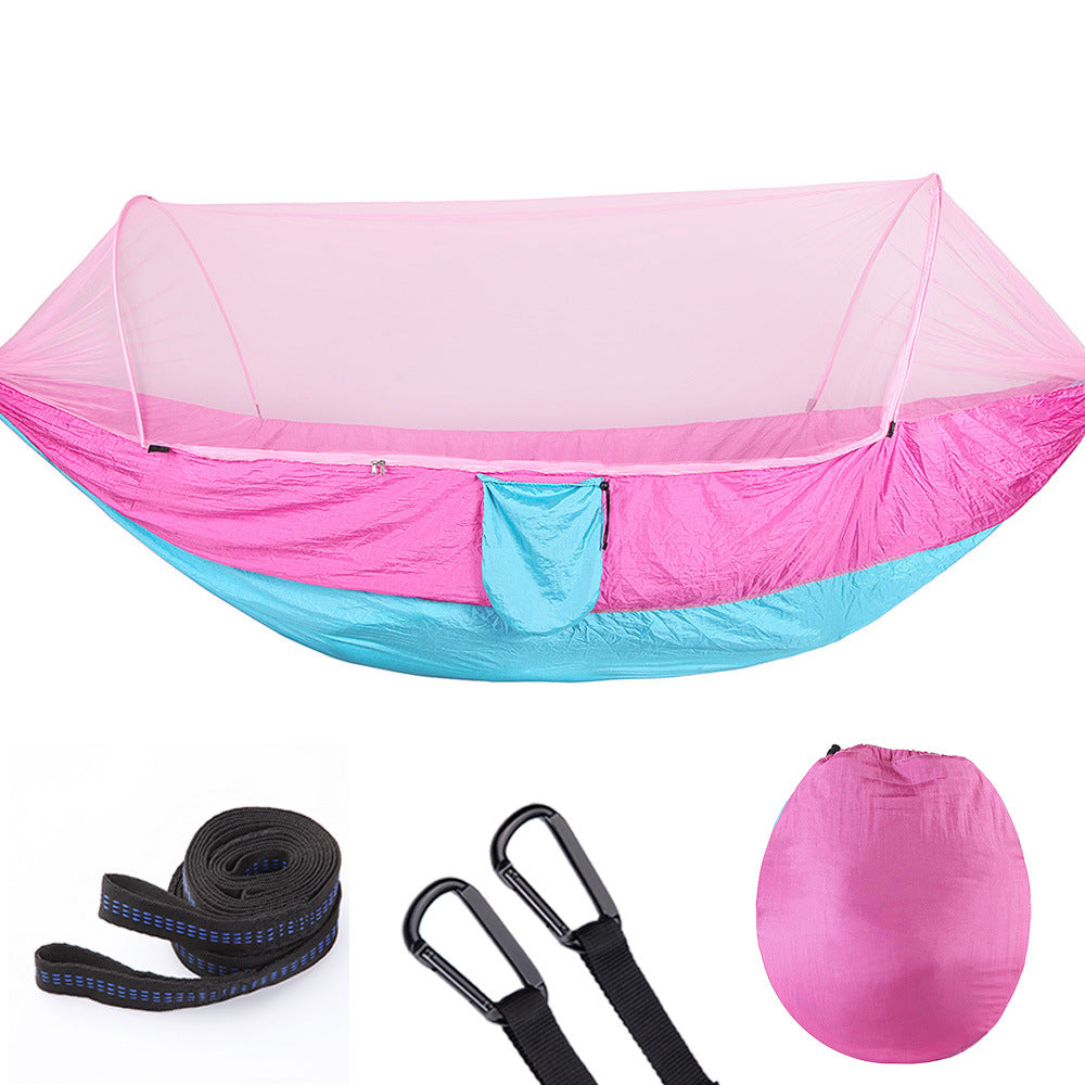 Automatic Quick Opening Hammock With Mosquito Net