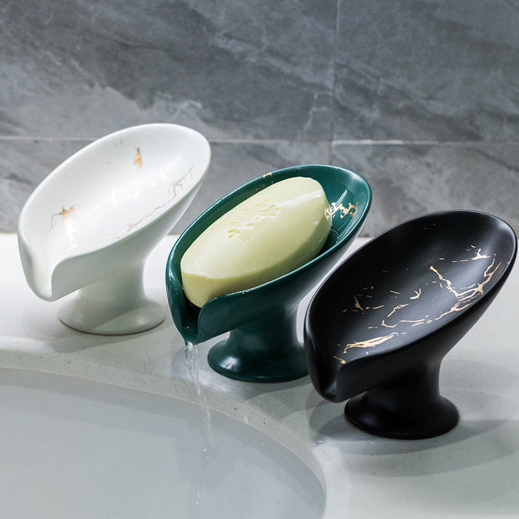 Luxury Ceramic Soap Dish Drain