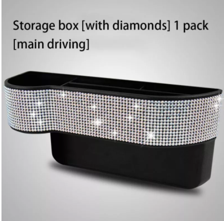 Car Diamond-studded Storage Box