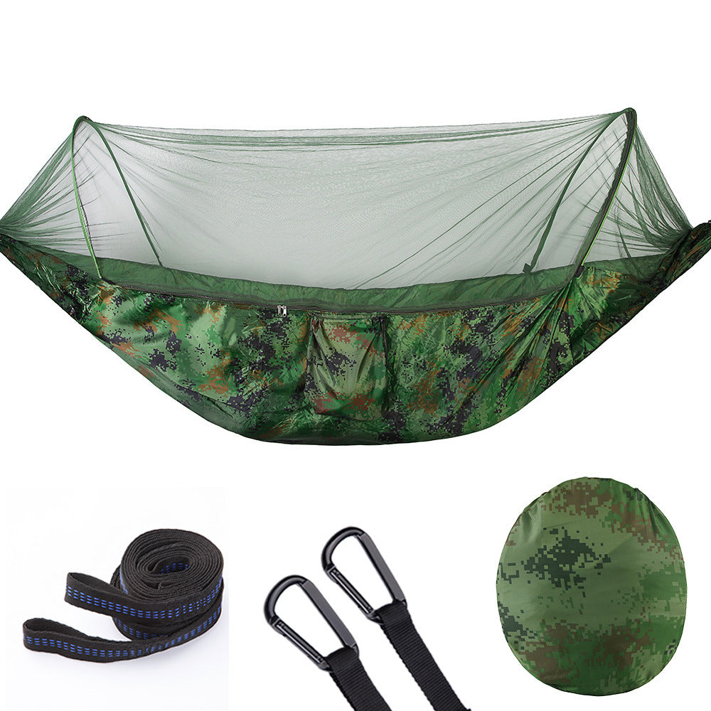 Automatic Quick Opening Hammock With Mosquito Net