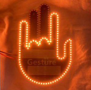 Car Finger Lights Gesture