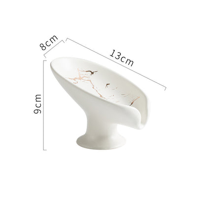 Luxury Ceramic Soap Dish Drain