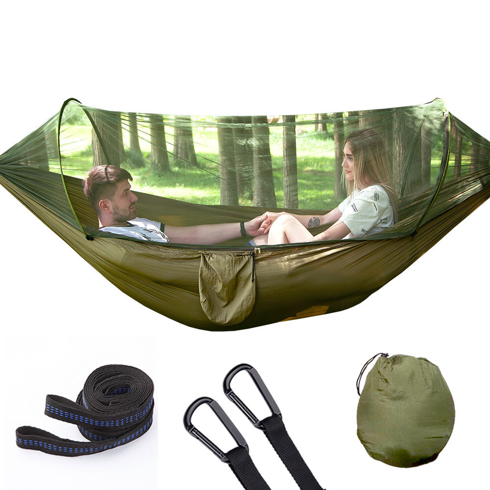 Automatic Quick Opening Hammock With Mosquito Net